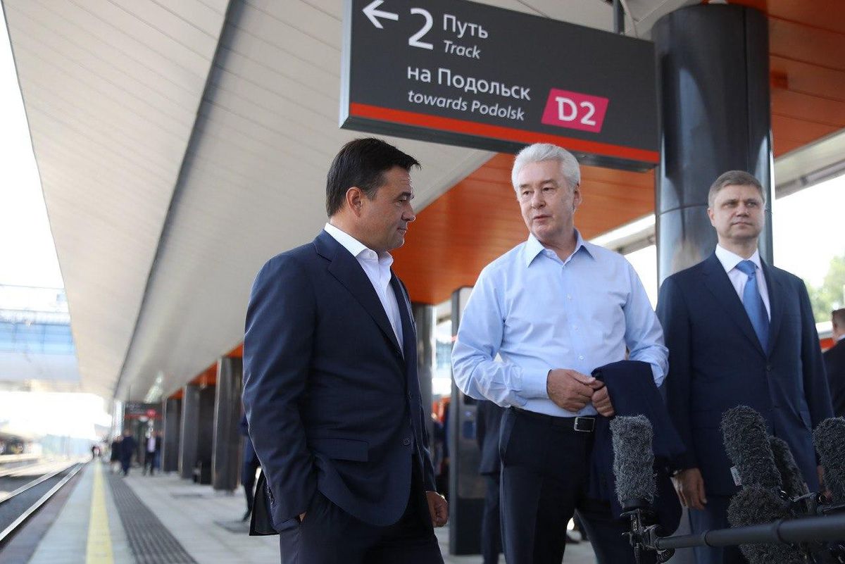 Андрей Воробьев губернатор московской области - Пригородный вокзал открыли в Нахабине. Это крупнейшая станция МЦД